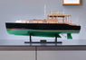 15" Black and Green 1934 Hemingway Pilar Fishing Boat Boat Hand Painted Decorative Boat