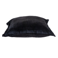 Premier 20" Soft Touch Jet Black Solid Color Accent Pillow