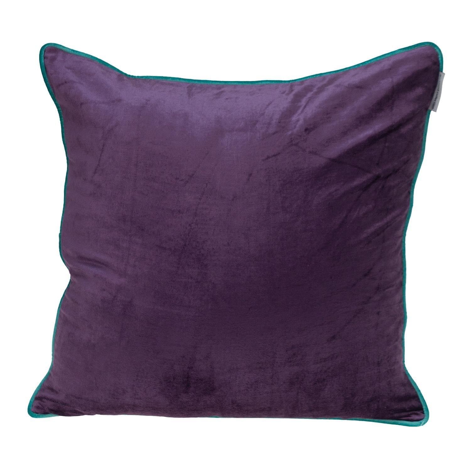 20" Purple and White Throw Pillow - Homeroots