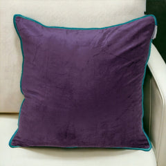 20" Purple and White Throw Pillow - Homeroots