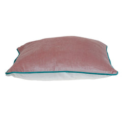 20" Pink and White Throw Pillow