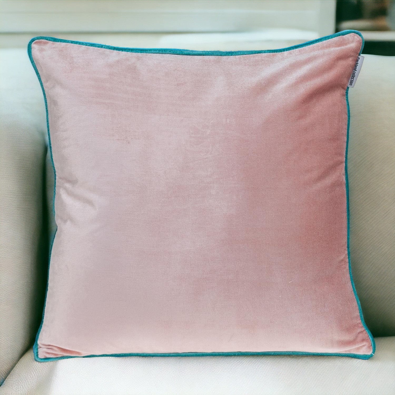 20" Pink and White Throw Pillow - Homeroots