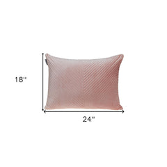 Pink Lumbar Tufted Throw Pillow