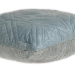 Gray Quilted Diamonds Velvet Solid Color Throw Pillow - Homeroots