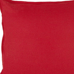 20" Red Cotton Throw Pillow