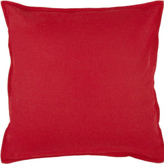 20" Red Cotton Throw Pillow