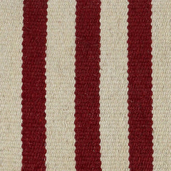 Khaki Red Center Stripe Down Filled Throw Pillow