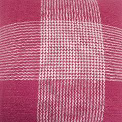 Pink White Plaid Pattern Throw Pillow