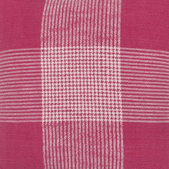 Pink White Plaid Pattern Throw Pillow