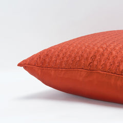 Orange Smooth Weaved Modern Throw Pillow