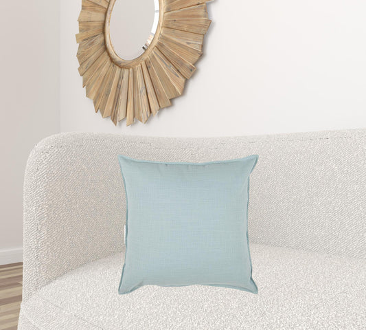 Blue Solid Light Textured Modern Throw Pillow