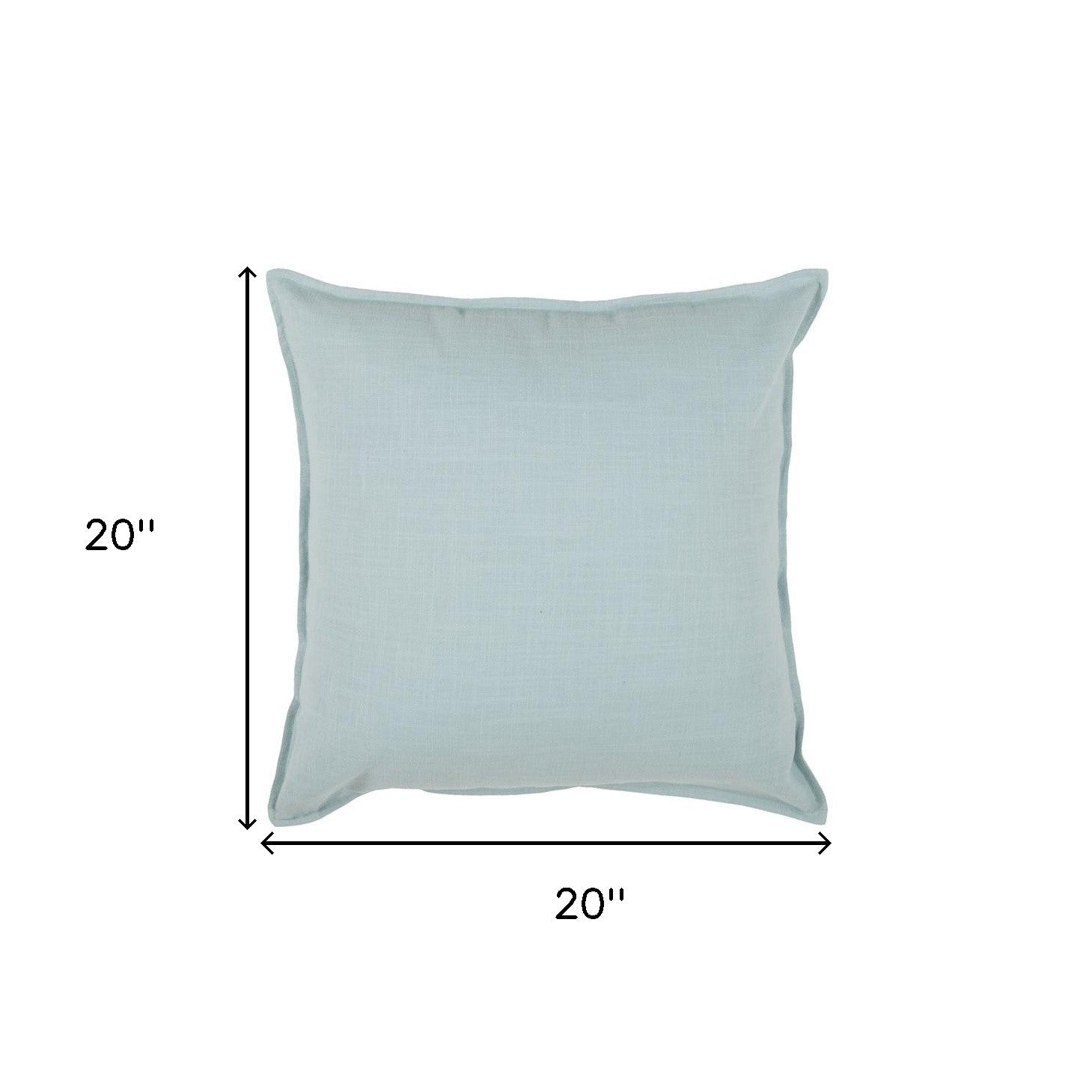 Blue Solid Light Textured Modern Throw Pillow