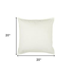 Ivory Solid Light Textured Modern Throw Pillow