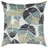 Set of Two 22" X 22" Blue and Gray Indoor Outdoor Throw Pillow Cover & Insert