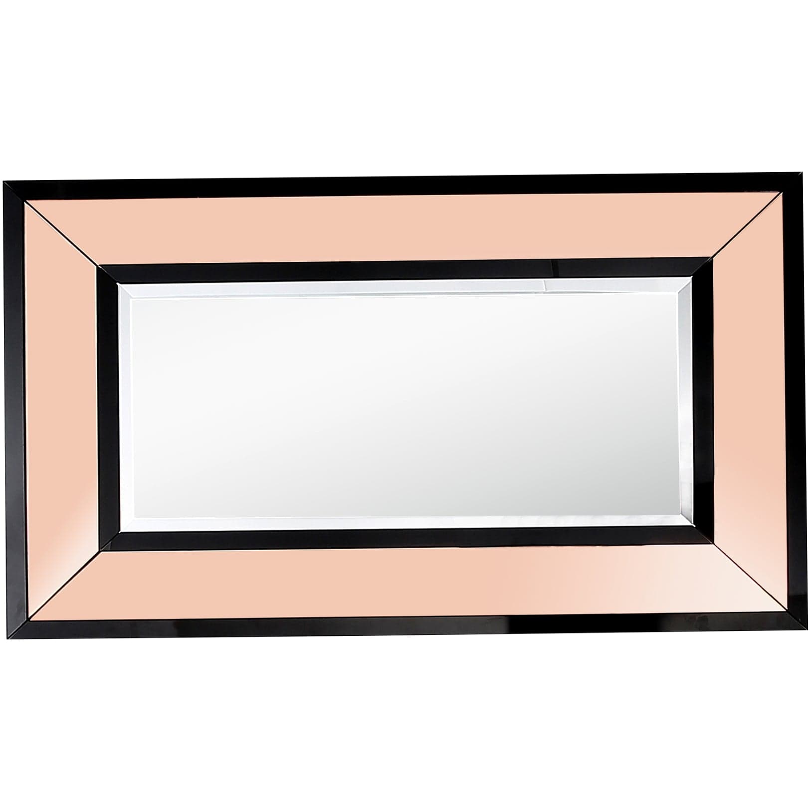 26" Rose Gold Wood Framed Accent Mirror - Homeroots