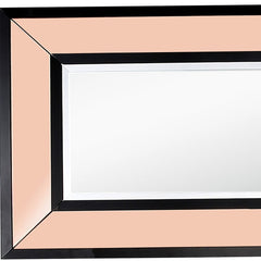 26" Rose Gold Wood Framed Accent Mirror - Homeroots