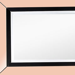 26" Rose Gold Wood Framed Accent Mirror - Homeroots