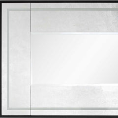 32" Silver Wood Framed Accent Mirror