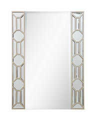 35" Champagne Accent Wood Framed Mirror