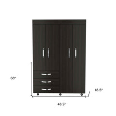 68" Three Drawer Combo Dresser - Homeroots