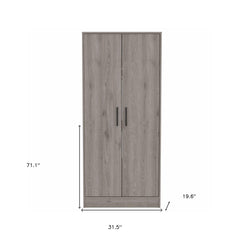 71" Light Gray Single Drawer Combo Dresser - Homeroots