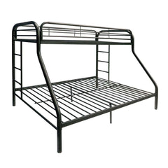 Black Twin Over Full Size Bunk Bed - Homeroots