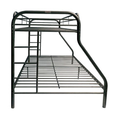 Black Twin Over Full Size Bunk Bed - Homeroots