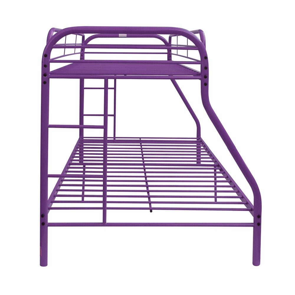 Purple Twin Over Full Size Bunk Bed