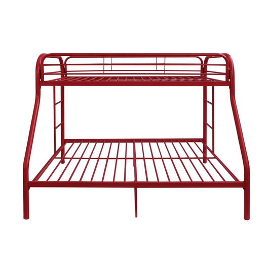 Red Twin Over Full Size Bunk Bed