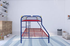 Colorful  Twin Over Full Size Bunk Bed - Homeroots