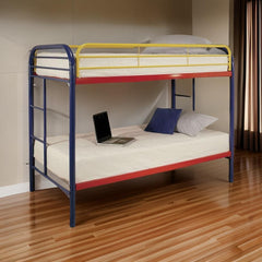 Colorful Twin Over Twin Bunk Bed