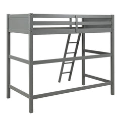 Gray Twin Size High Loft Bed