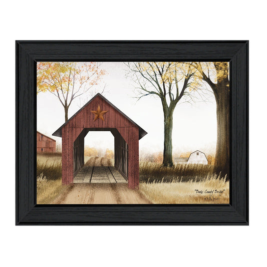 Bucks County Bridge 4 Black Framed Print Wall Art - Homeroots