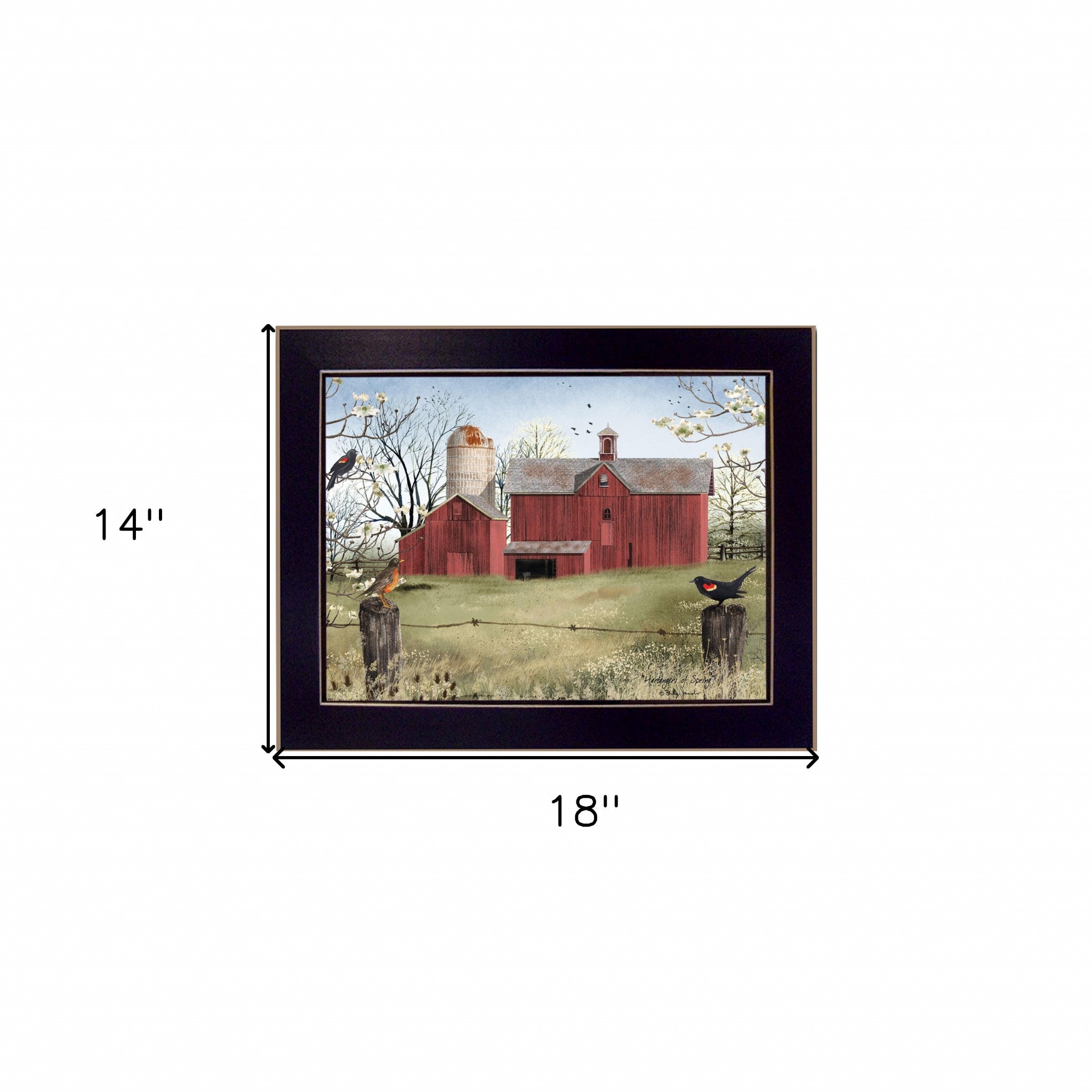 Harbingers of Spring 2 Black Framed Print Wall Art