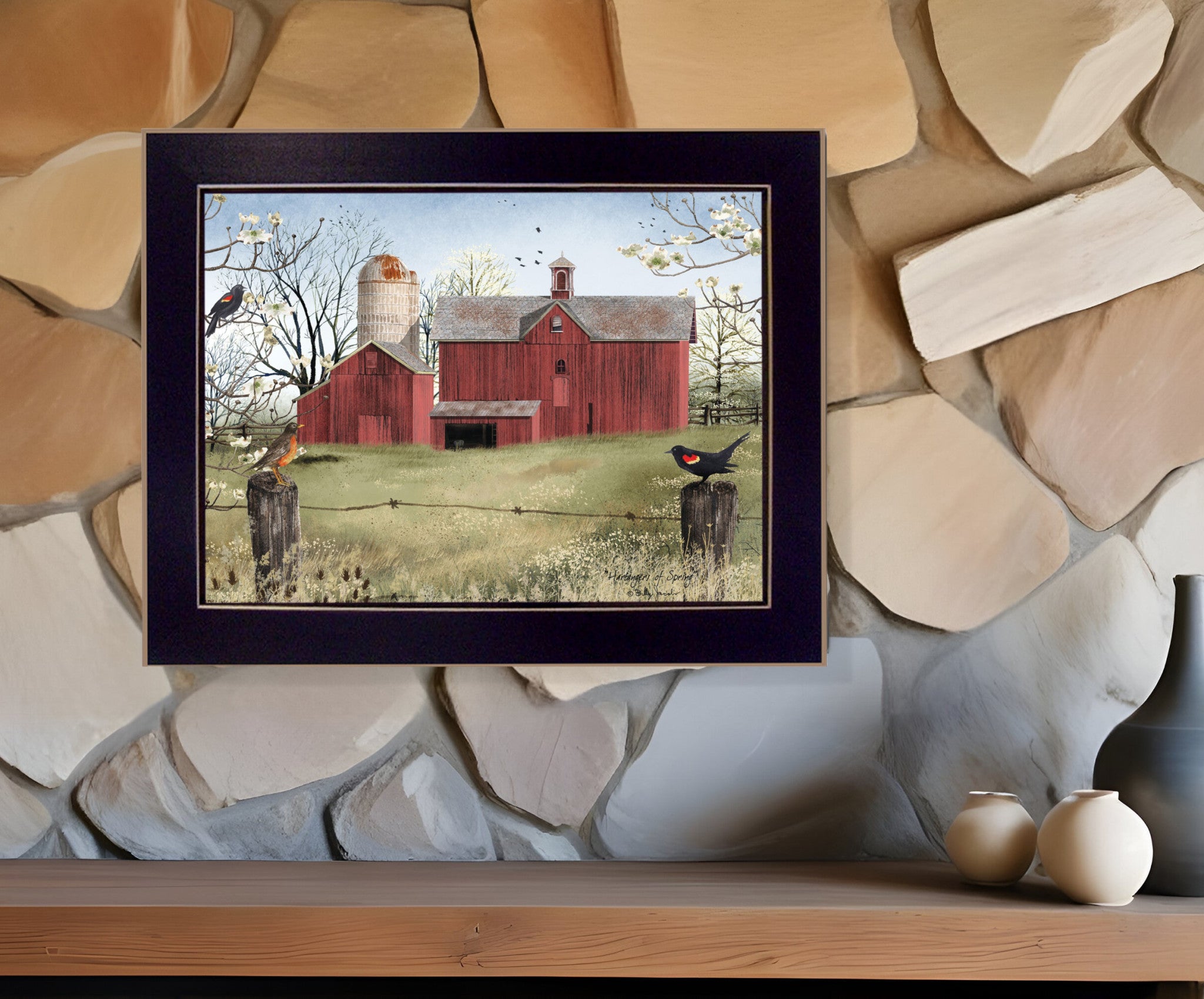 Harbingers of Spring 2 Black Framed Print Wall Art