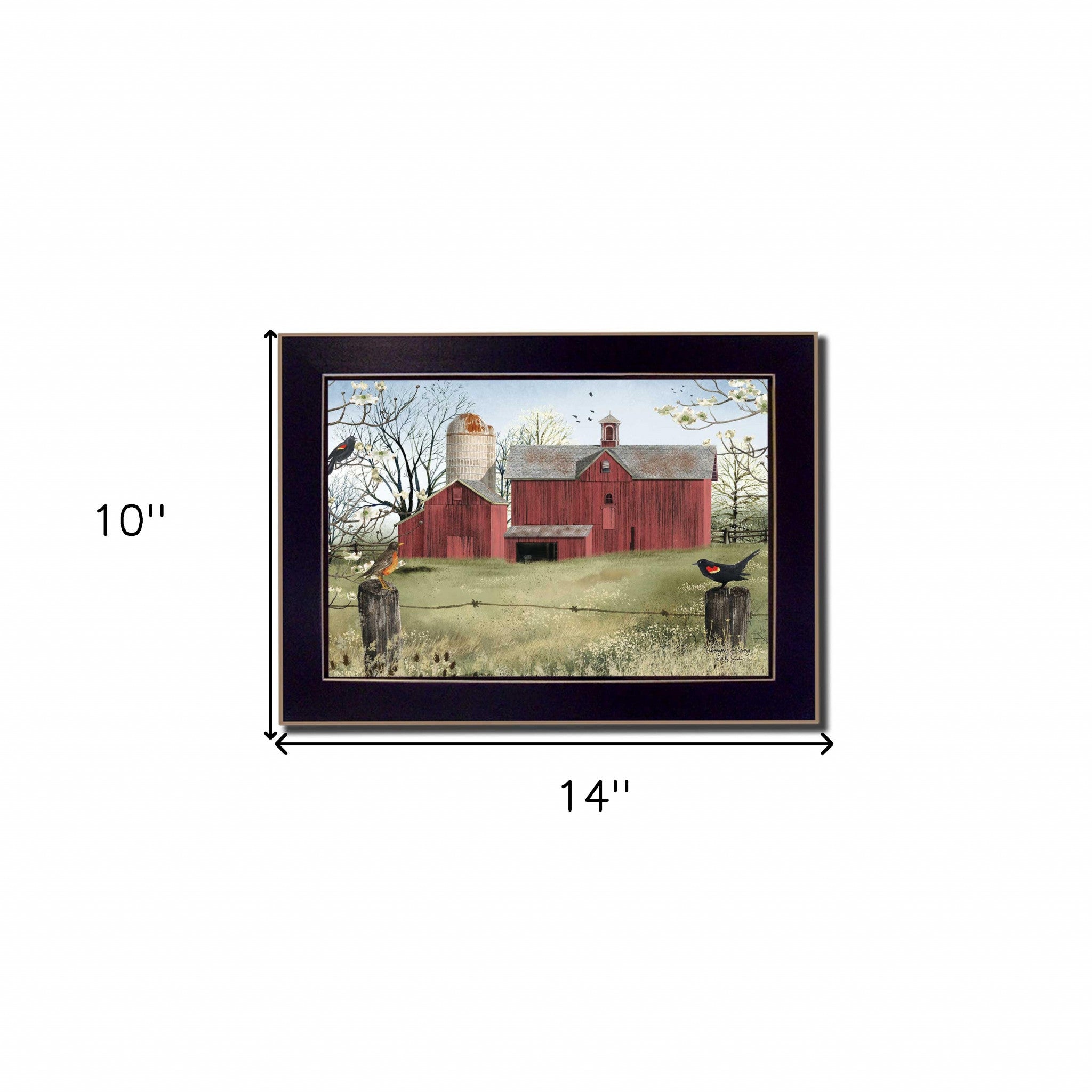 Harbingers of Spring 3 Black Framed Print Wall Art