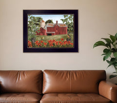 Summer Days 5 Black Framed Print Wall Art