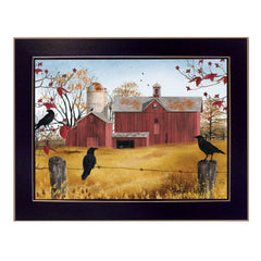 Autumn Gold 3 Black Framed Print Wall Art