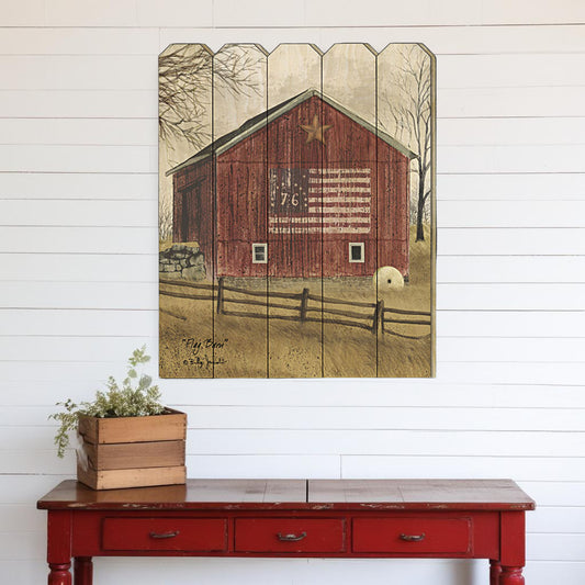 Flag Barn 1 Unframed Print Wall Art