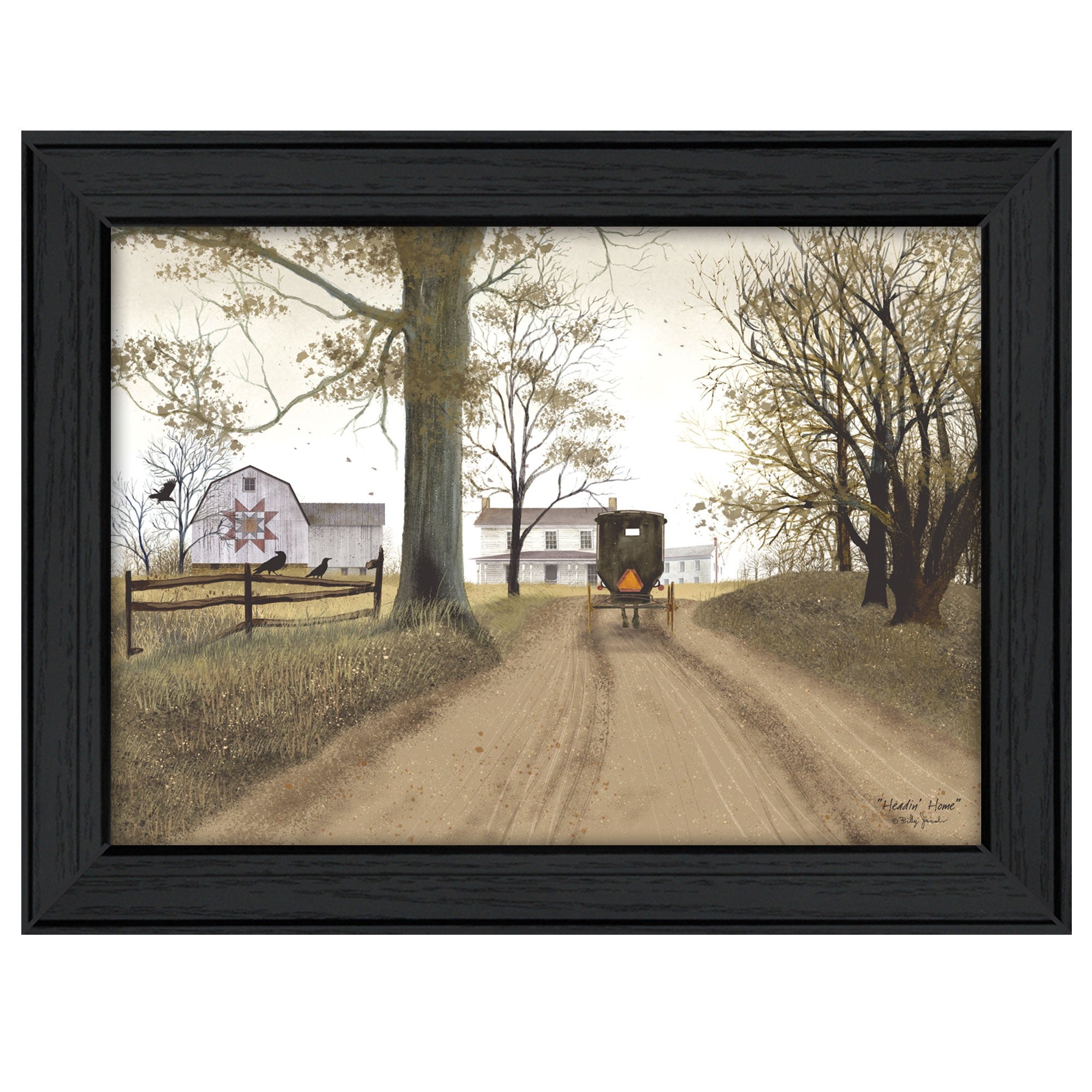 Headin Home 6 Black Framed Print Wall Art