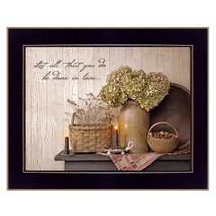 Done in Love 2 Black Framed Print Wall Art