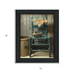 This Old Chair Black Framed Print Wall Art - Homeroots