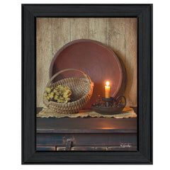 The Red Bowl 1 Black Framed Print Wall Art - Homeroots