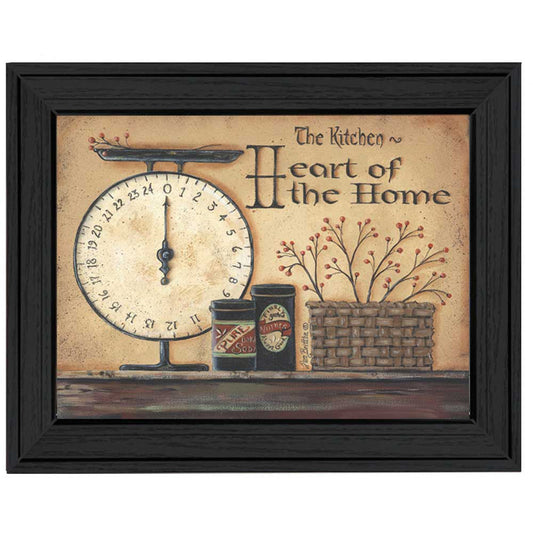 Heart of the Home 3 Black Framed Print Kitchen Wall Art