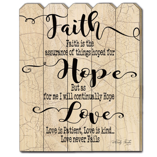 Faith Hope Love Unframed Print Wall Art