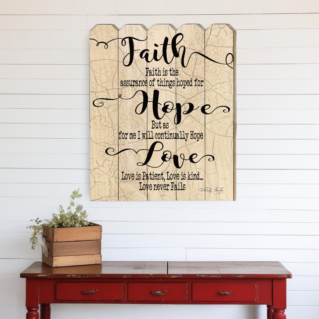 Faith Hope Love Unframed Print Wall Art