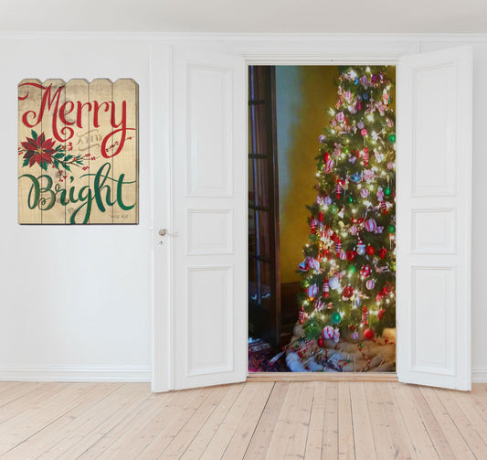 Merry and Bright Unframed Print Wall Art