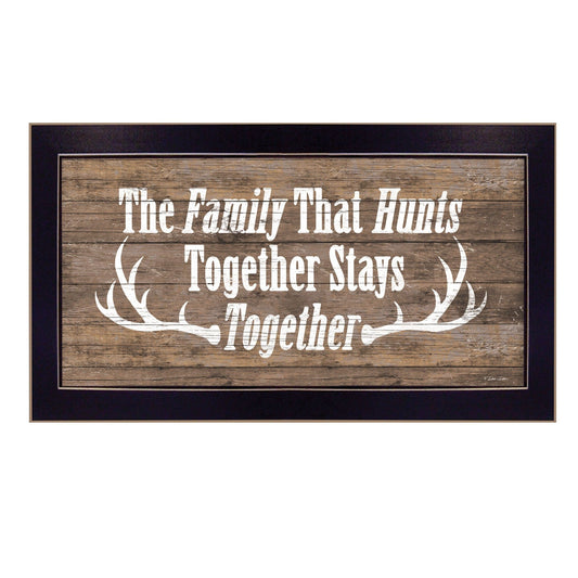 The Family that Hunts Black Framed Print Wall Art - Homeroots