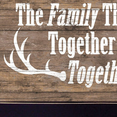 The Family that Hunts Black Framed Print Wall Art - Homeroots