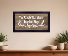 The Family that Hunts Black Framed Print Wall Art - Homeroots